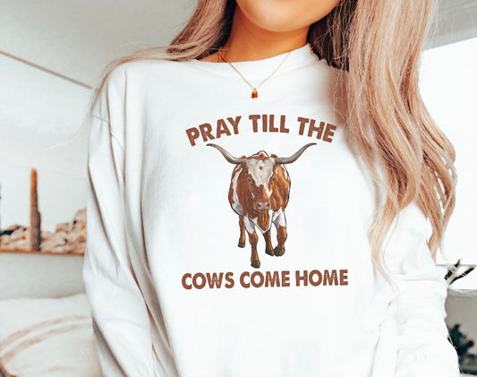 PRAY TIL THE COWS COME HOME